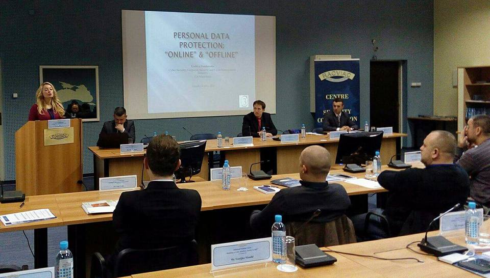 "Personal Data Protection: "Online" & "Offline", lecturer Ljubica Pendaroska